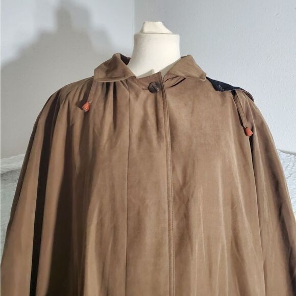 Gallery Classic Tan Trench Coat Size Large - Picture 6 of 12